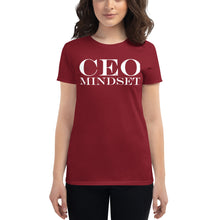 CEO Mindset | Women's tee (white ink)