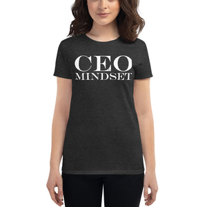 CEO Mindset | Women's tee (white ink)