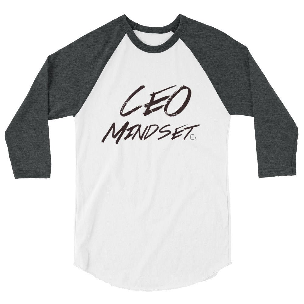 CEO MINDSET 3/4 sleeve raglan shirt