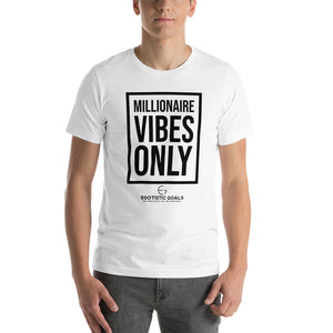 Millionaire Vibes Only | Mens Tee White