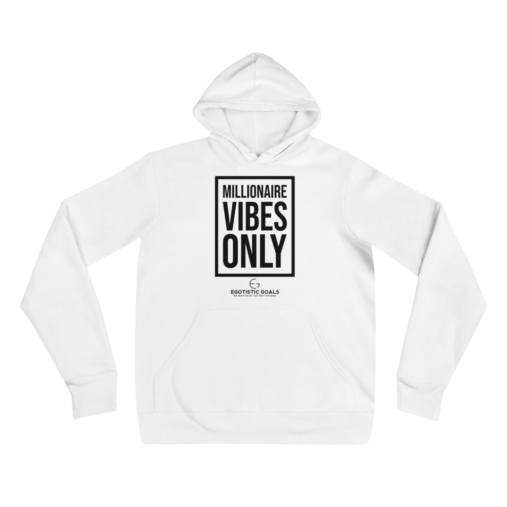 Millionaire Vibes Only | Mens Hoody White